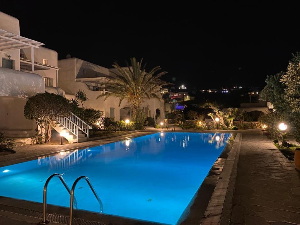 Mykonian Style W Shared Pool Houses & Nighttime Security Guard Ornos  Luaran gambar