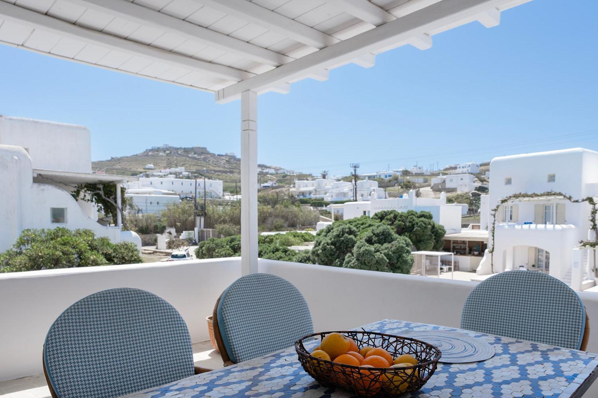 Mykonian Style W Shared Pool Houses & Nighttime Security Guard Ornos  Luaran gambar