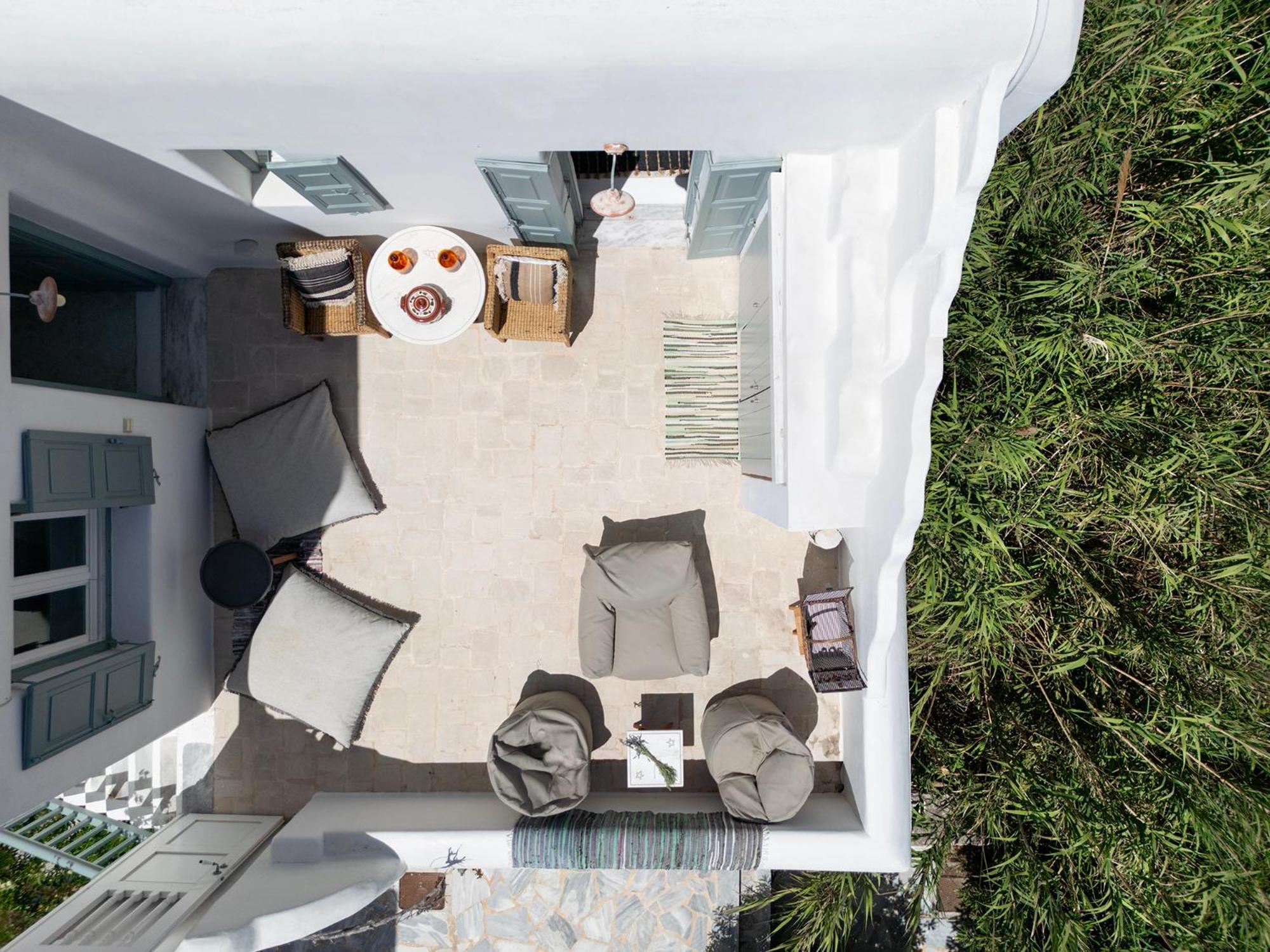 Mykonian Style W Shared Pool Houses & Nighttime Security Guard Ornos  Luaran gambar